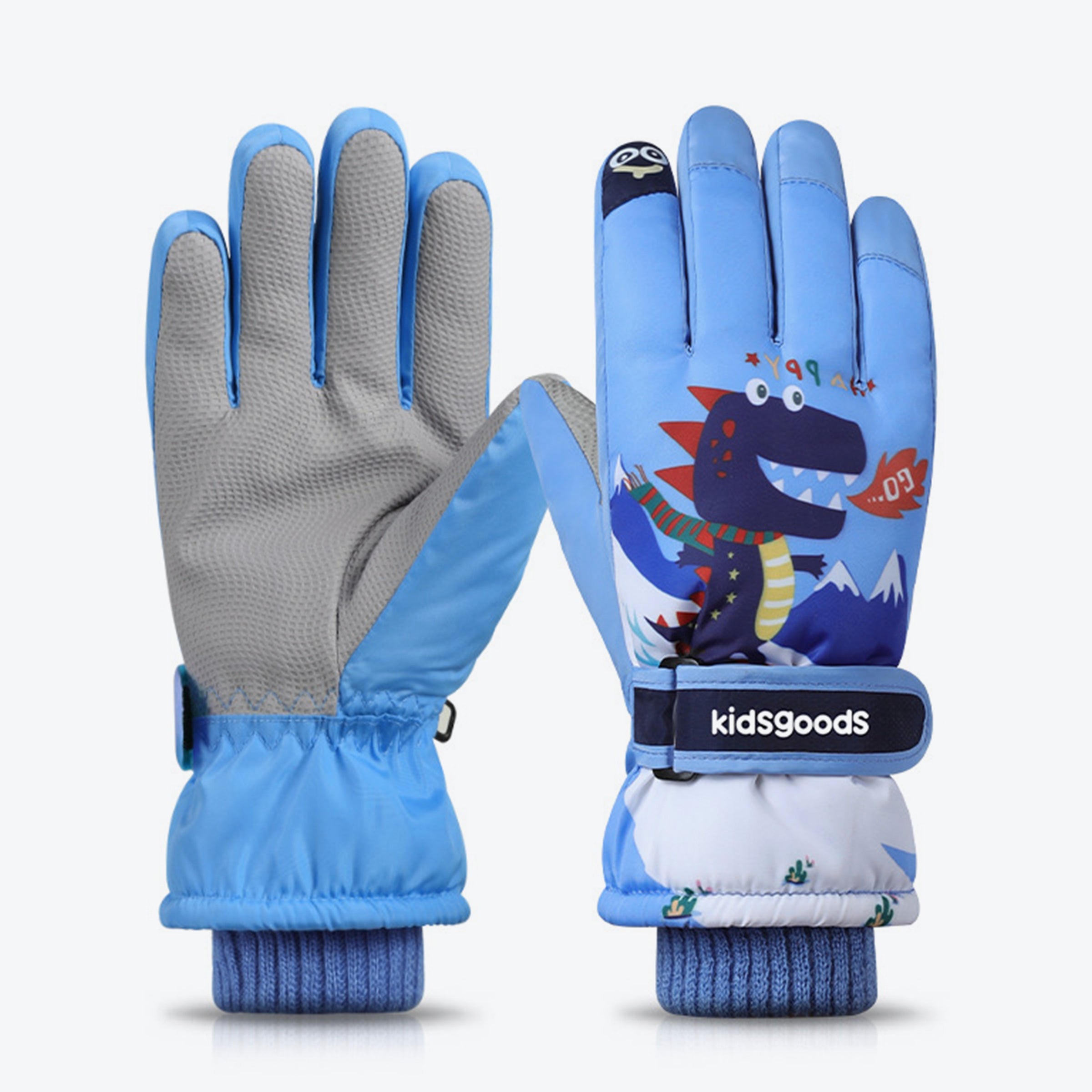 Children's Waterproof Thick Coral Fleece Gloves