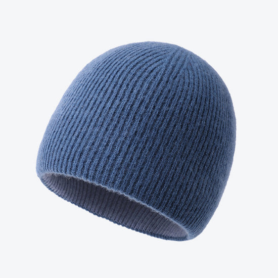 Double Layer Pure Wool Warm Beanie