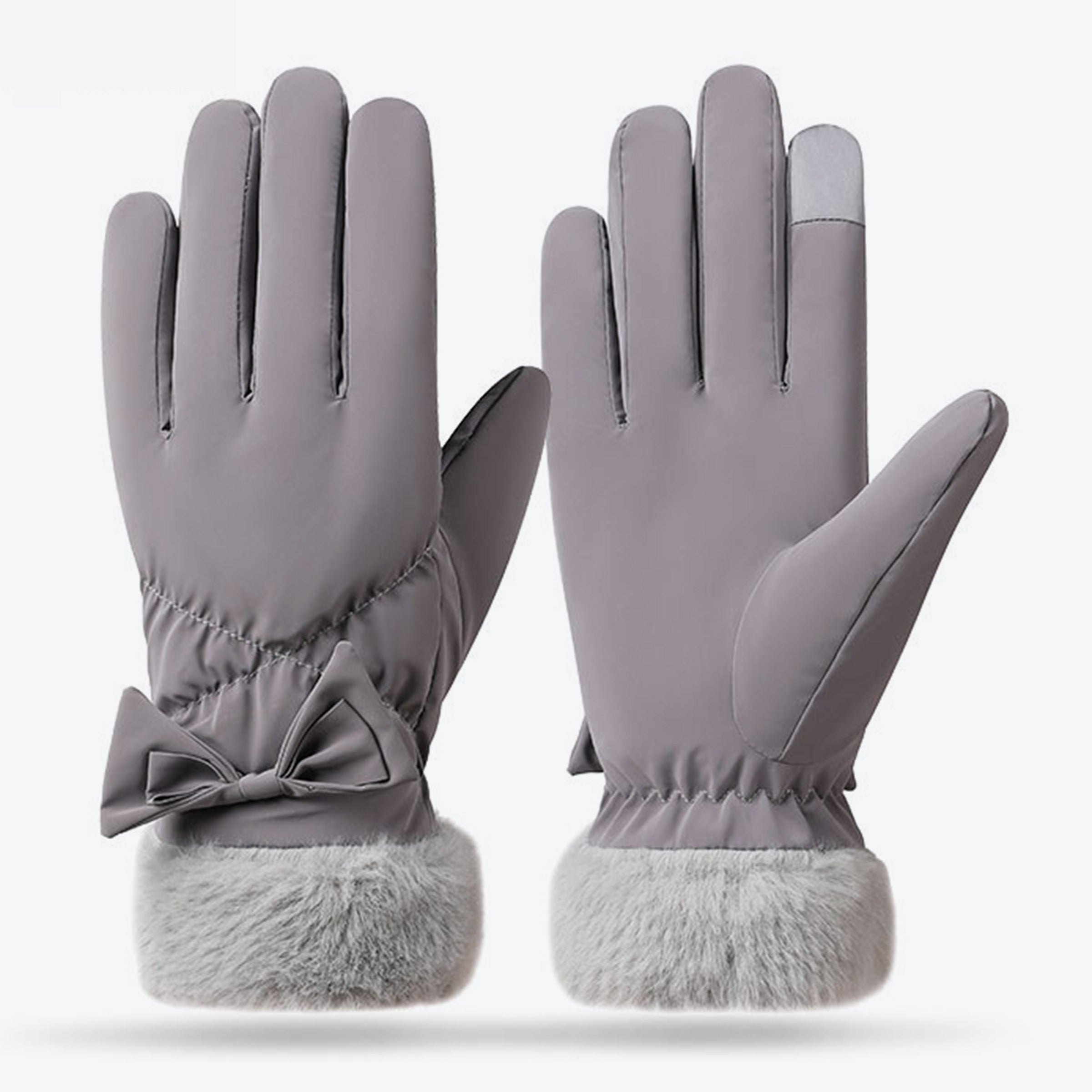 Cute Touch Screen Windproof Cotton Gloves