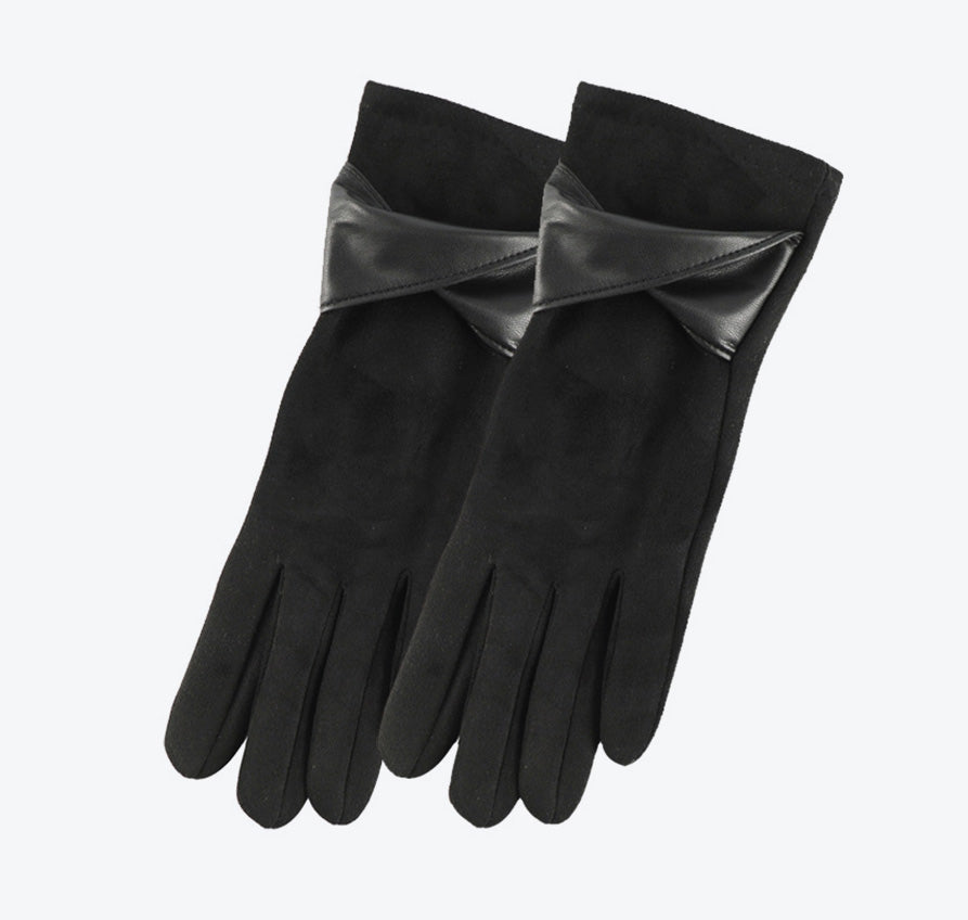 Suede Warm Gloves