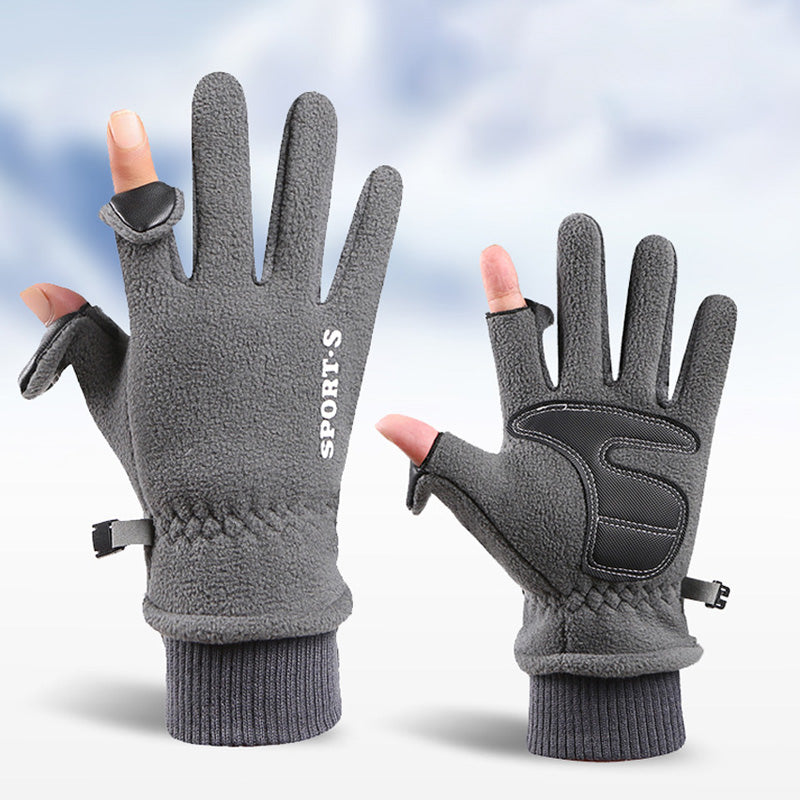 Polar Fleece Flip Gloves