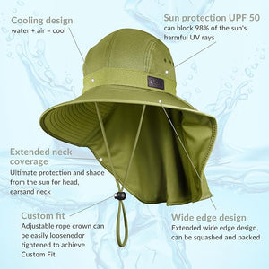 Wide Brim Cooling Sun Hat