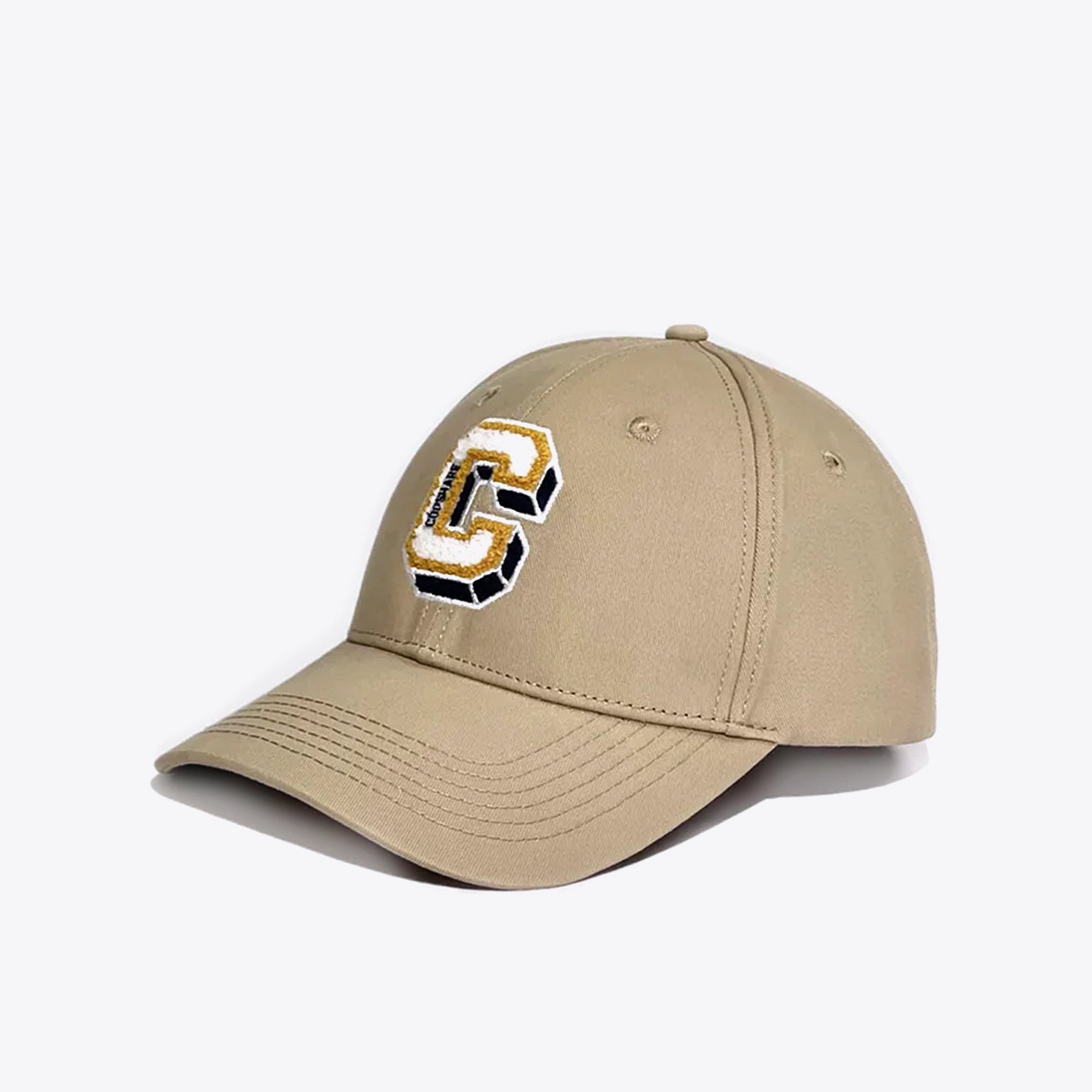 New C letter hard top baseball cap