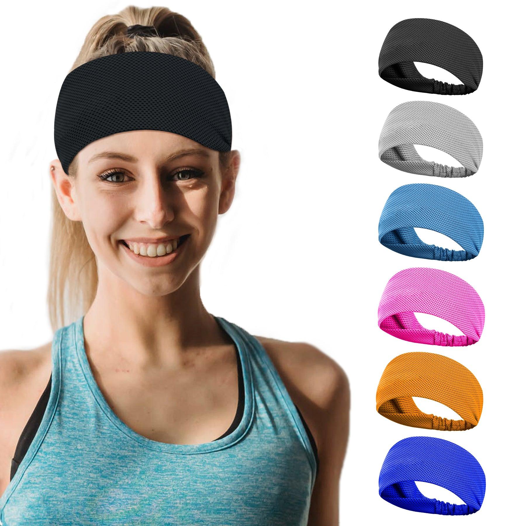 Sukeen Cooling Headband, Sweat Wicking Head Wrap Cooling Elastic Band